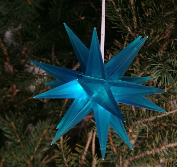 Preview: 1 x Türkies Transparent - mit Innen LED Minikabel (für Technik ab 2015) (für Trafo und 5x1 Box)